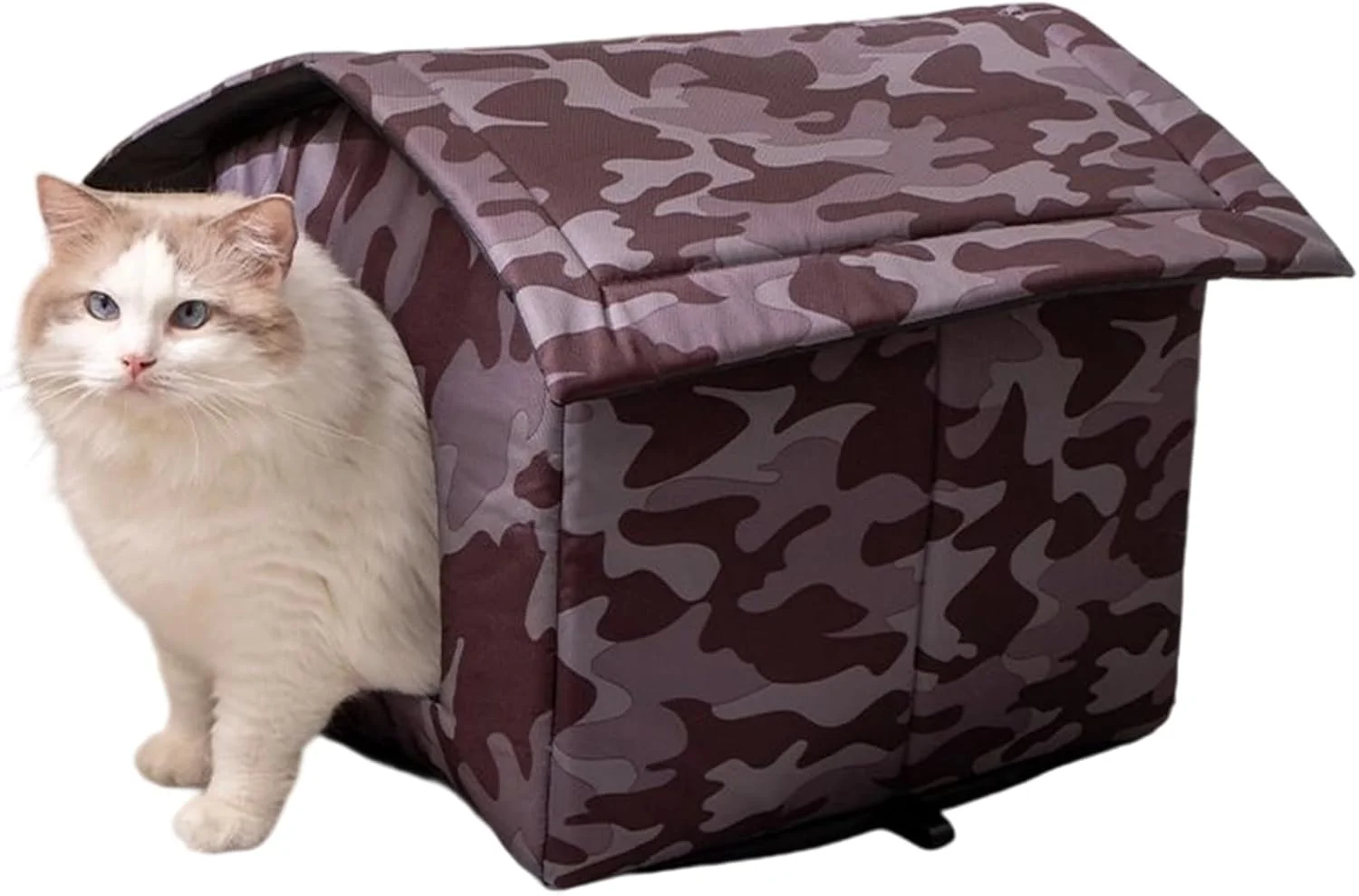 پناهگاه گربه در فضای باز | پناهگاه حیوانات خانگی عایق بندی شده - خانه حیوانات خانگی ضد آب برای کمپینگ در فضای باز، پاسیو، حیاط، آپارتمان، باغ، داخل خانه، حیاط خلوت، مزرعه
