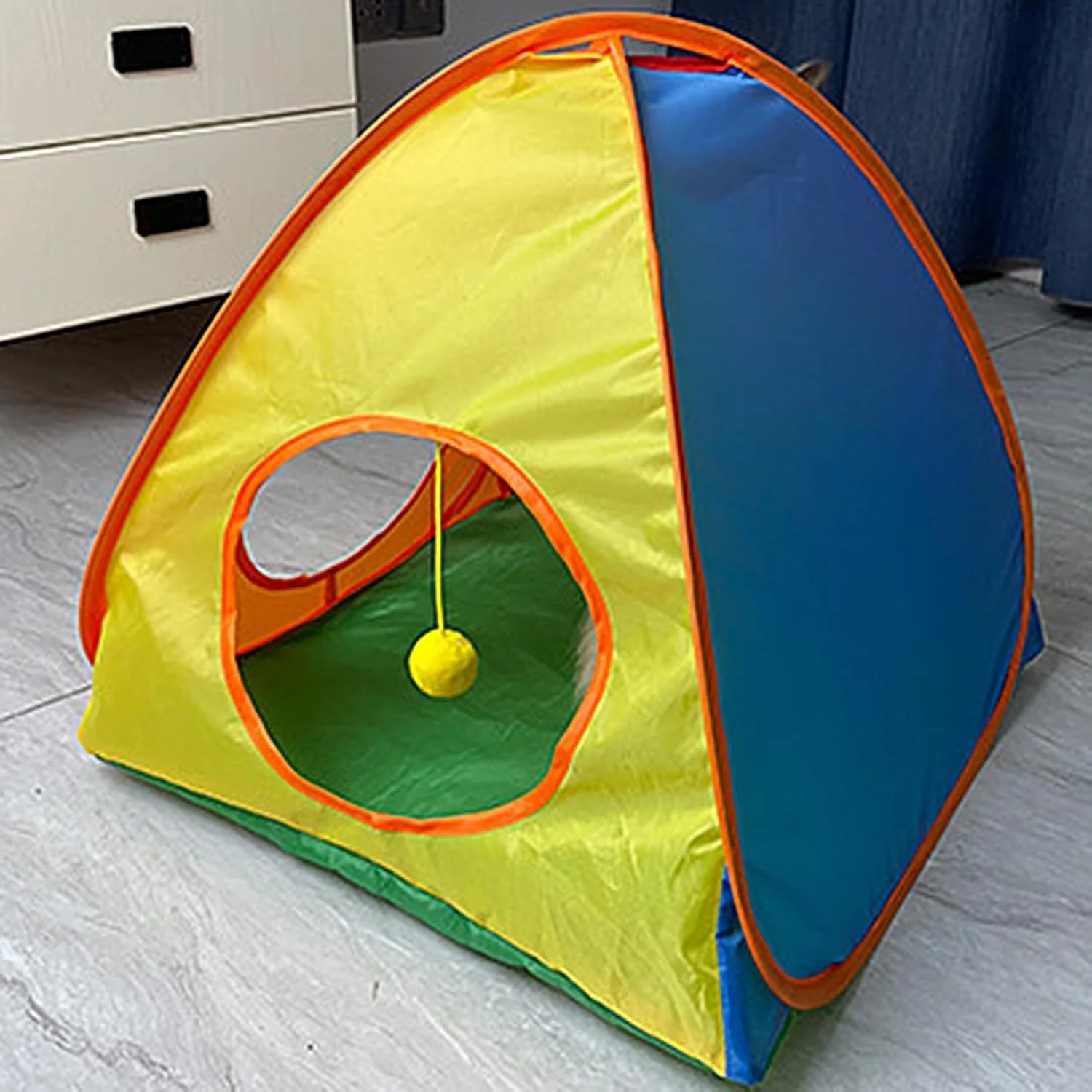 چادر مسافرتی گربه - پناهگاه تاشو و قابل حمل برای حیوانات کوچک | باکس سگ مسافرتی تعاملی و محفظه تنفسی برای فعالیت های بالکن، حیاط، چمن، باغ و فضای باز