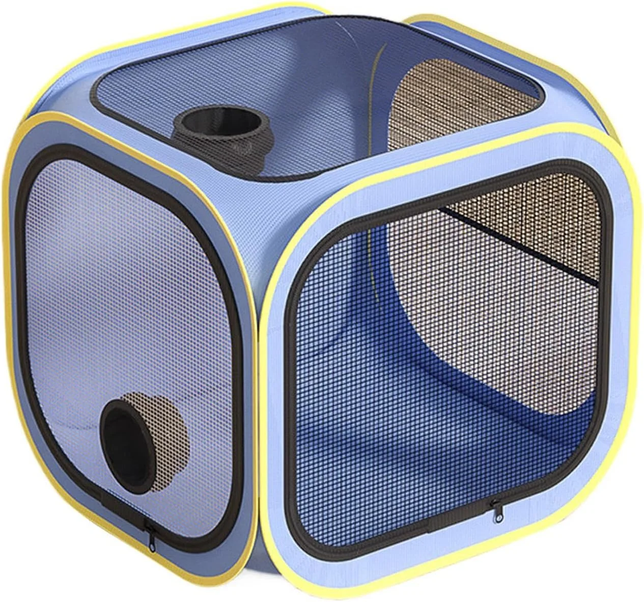 باکس خشک کن موی گربه | قفس خشک کن - قفس قابل حمل برای خشک کردن و آراستن حیوانات خانگی، ضد ریزش مو، مناسب برای گربه ها، سگ ها و توله سگ ها