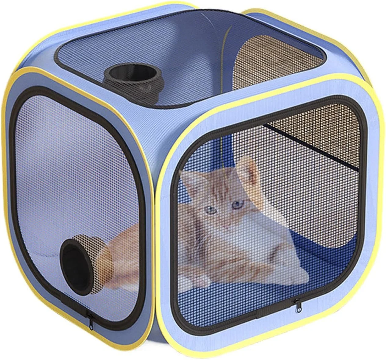 باکس خشک کن گربه | جعبه نظافت - جعبه اتاقک قابل حمل خشک کن حیوانات خانگی، قفس ضد پرواز مو برای گربه ها سگ ها و توله سگ ها