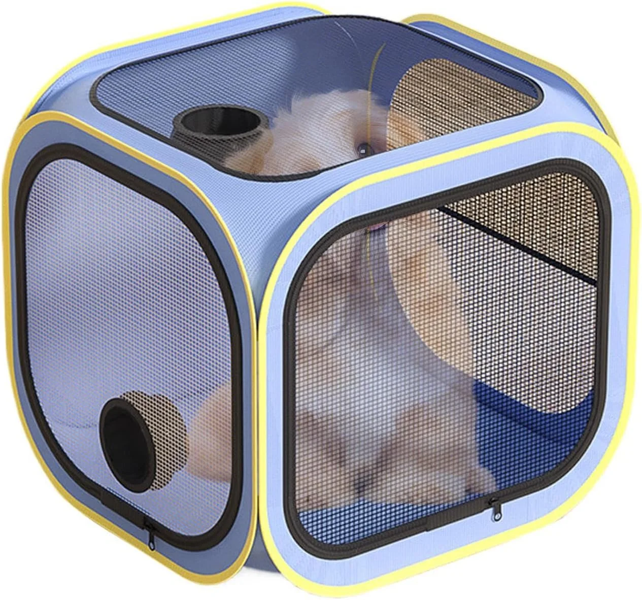 باکس خشک کن گربه - قفس خشک کن | قفس خشک کن قابل حمل ضد پرواز مو برای خشک کردن و آرایش حیوانات خانگی سگ و گربه مناسب منزل