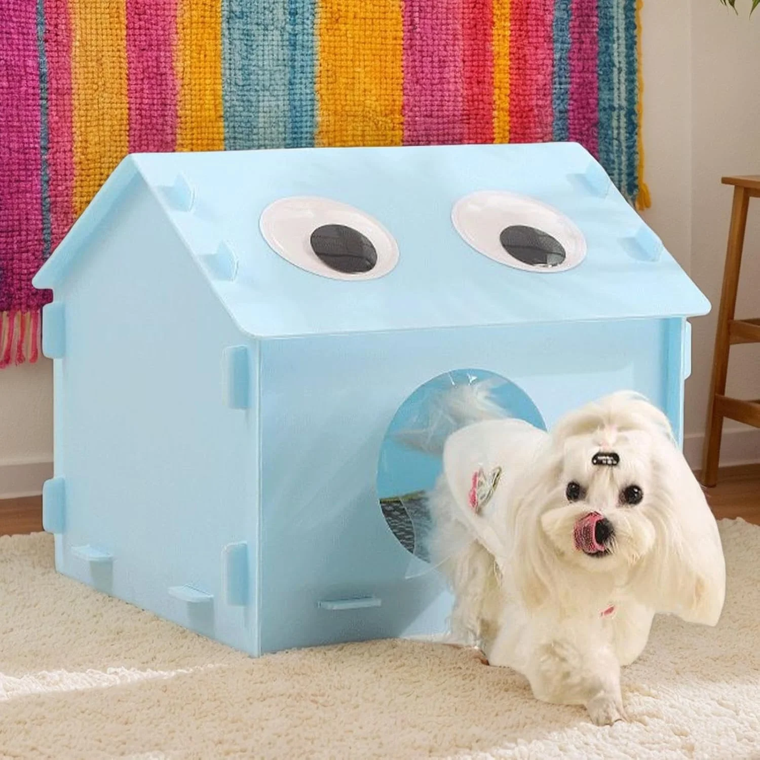 خانه خنک کننده گربه، لانه پناهگاه گربه با تهویه مطبوع - تخت خواب ضد لغزش سگ برای اتاق خواب، بالکن، فضای باز، اتاق نشیمن، فضای داخلی