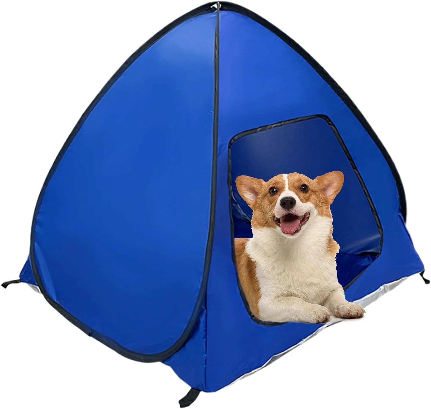 چادر مسافرتی سگ، خانه پناهگاه حیوانات خانگی ضد آفتاب قابل حمل | چادر سایه بان بیرونی گربه و سگ برای پیک نیک، چمن، باغ، پاسیو، گردش ها و حیاط خلوت