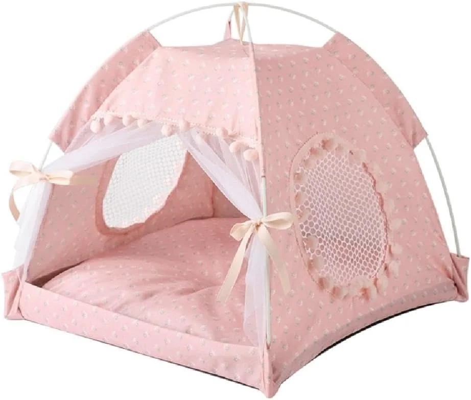 چادر مسافرتی گربه، تخت سگ، تیپی حیوانات خانگی برای سگ ها، لانه سگ، لانه گربه داخلی، تخت گربه برای توله سگ، غار گربه، خانه سگ، تخت لانه سبک وزن حیوانات خانگی برای سگ ها، تخت لانه حیوانات خانگی برای گربه ها، چادر تاشو سبک وزن حیوانات خانگی