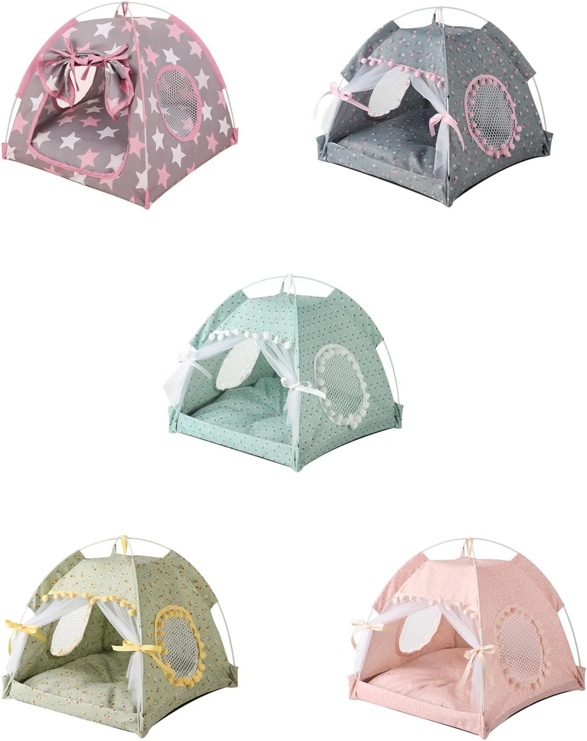 چادر مسافرتی گربه، تخت سگ، تیپی حیوانات خانگی برای سگ ها، لانه سگ، لانه گربه داخلی، تخت گربه برای توله سگ، غار گربه، خانه سگ، تخت لانه سبک وزن حیوانات خانگی برای سگ ها، تخت لانه حیوانات خانگی برای گربه ها، چادر تاشو سبک وزن حیوانات خانگی