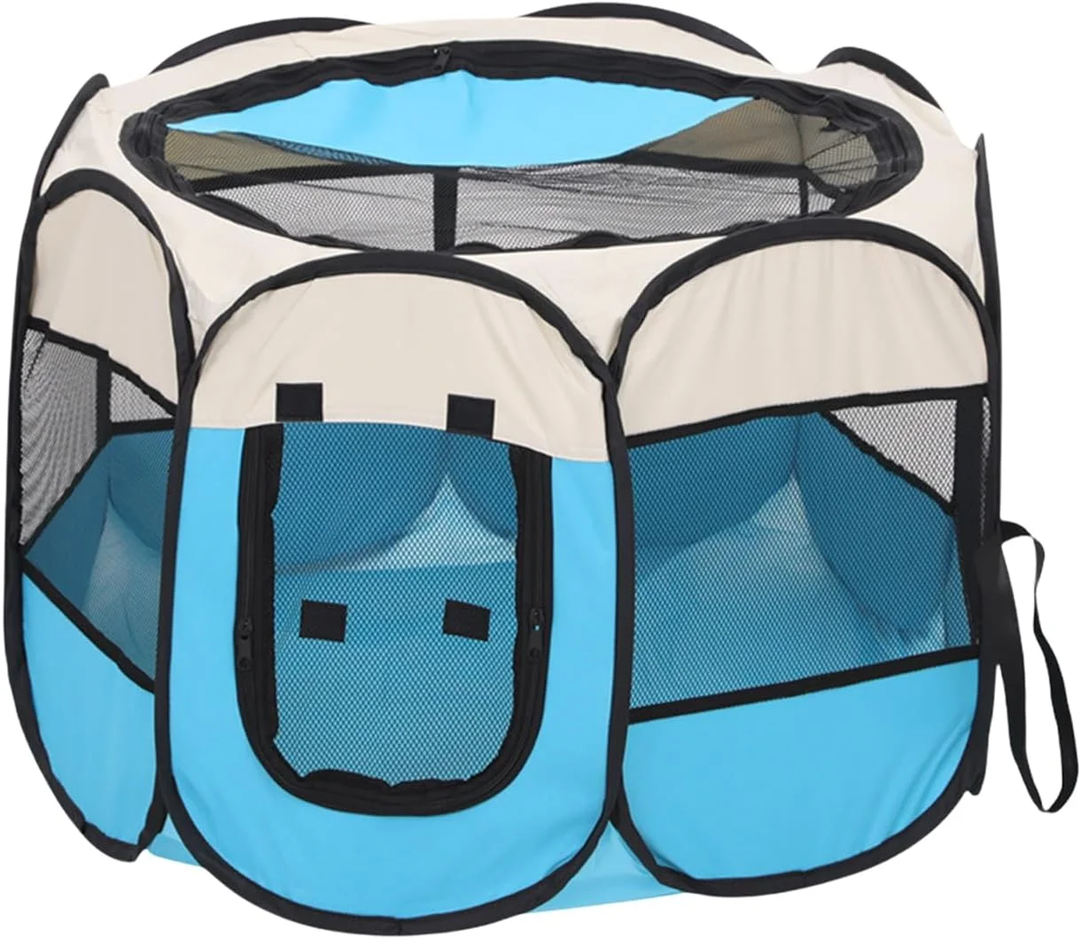 Dog Tent Indoor | Puppy Cat Camping Mesh Semi-Closed Tent,Spacious Breathable Kennel for Puppy Kitten Ferret Hamster Hedgehog Chicks Travel Yard Outdoor Patio