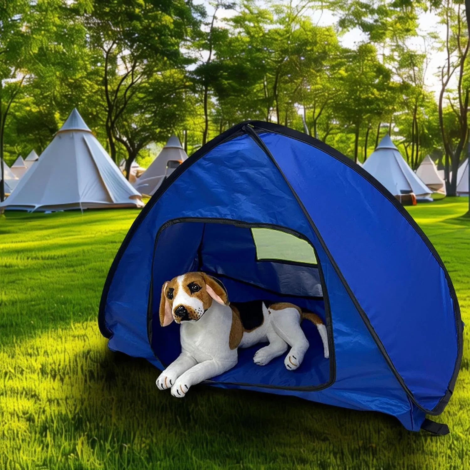 Dog Tent for Camping | Foldable Pet House Waterproof Shelter,Outside Cat Dog Outside Shade Tent for Picnicking Lawn Garden Patio Outings Backyard