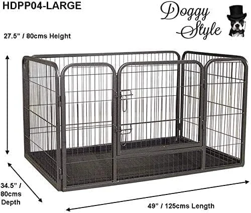 محوطه زایمان سگ خرگوش کوچولو با سینی ABS، محوطه بازی توله سگ، قفس، باکس، محفظه، قفس آموزش سگ، محوطه بازی برای سگ ها و توله سگ ها (بزرگ)