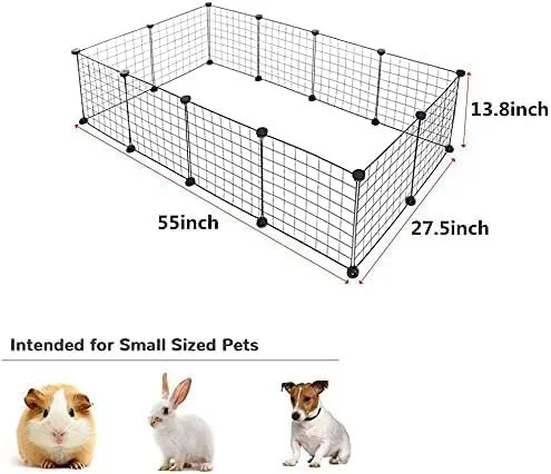 محوطه بازی تاشو حیوانات خانگی BPA® - قفس تاشو برای سگ، گربه، خرگوش و توله سگ - چادر حیوانات خانگی محکم برای استفاده در داخل و خارج از منزل (زرد)