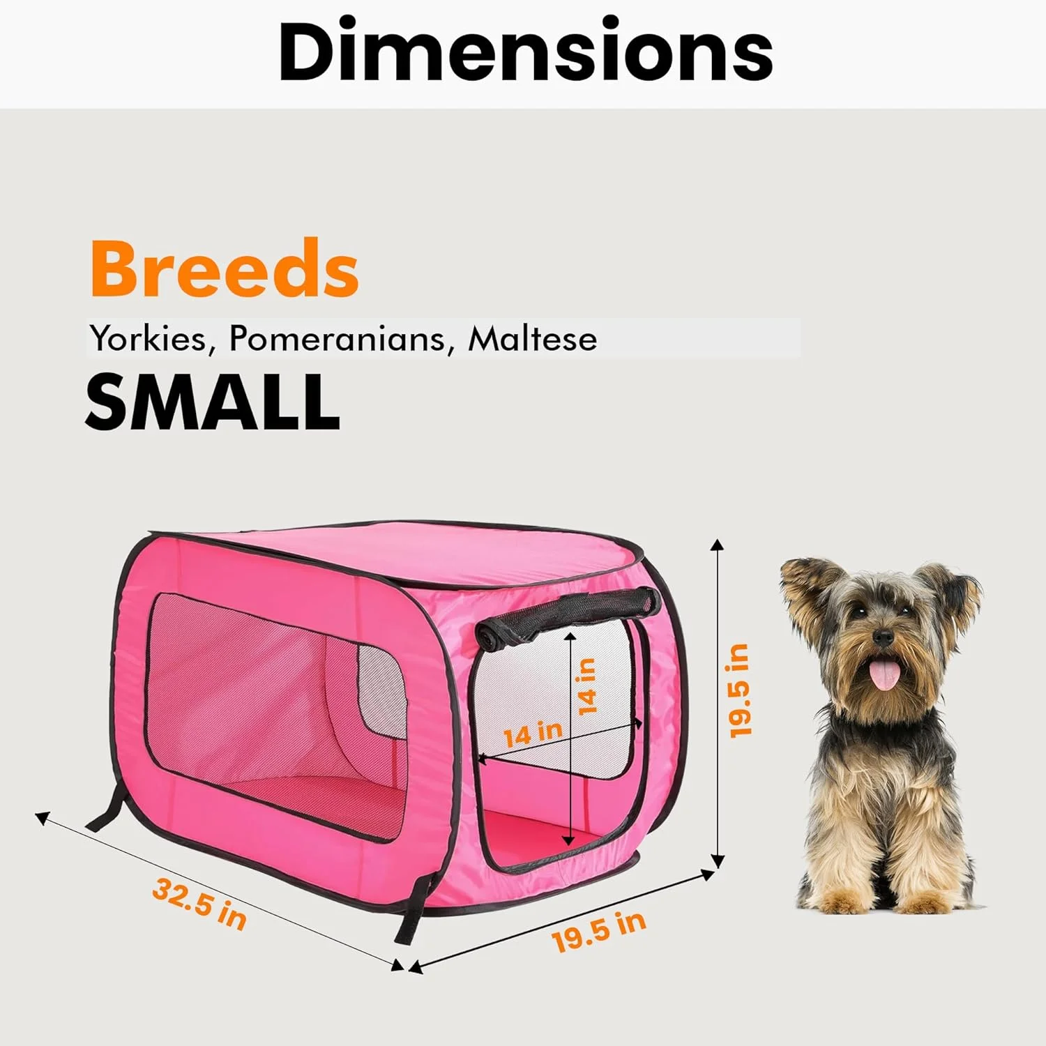 قفس حمل تاشو حیوانات خانگی Beatrice Home Fashions مدل SOLPPK00FUC، سرخابی