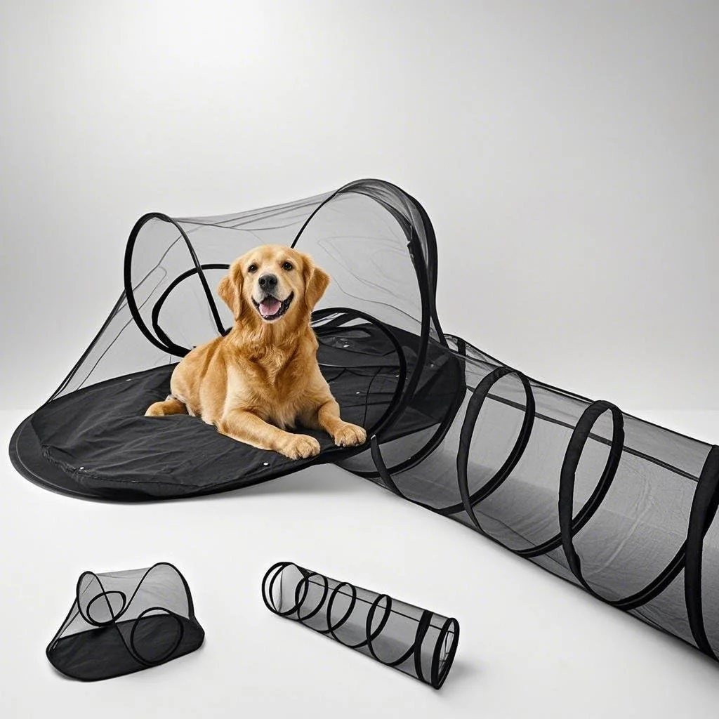 محوطه سگ در فضای باز Baoyemes، خانه گربه، تونل سگ، چادر سگ برای فضای باز، خانه بازی سگ قابل حمل، قفس بازی حیوانات خانگی بازشو DIY به روش های مختلف برای سگ ها، گربه ها و حیوانات کوچک در داخل خانه