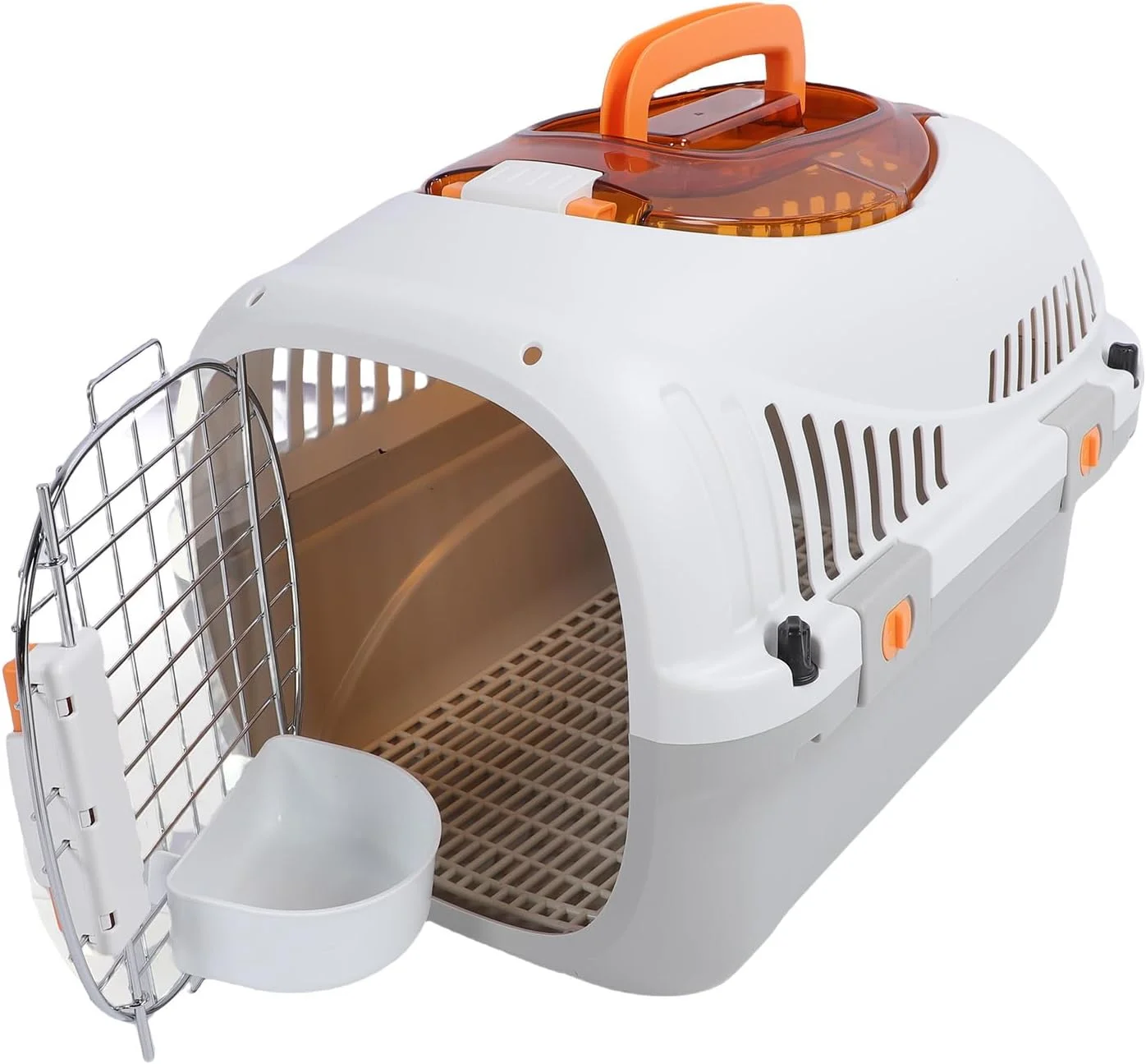 کیف حمل و نقل 2 در 1 سگ و گربه Banapoy، قفس سیمی مسافرتی سگ و گربه با فضای بزرگ و کاسه غذا برای سفر در فضای باز کیف حمل و نقل 2 در 1 سگ و گربه Banapoy، قفس سیمی مسافرتی سگ و گربه با فضای بزرگ و کاسه غذا برای سفر در فضای باز