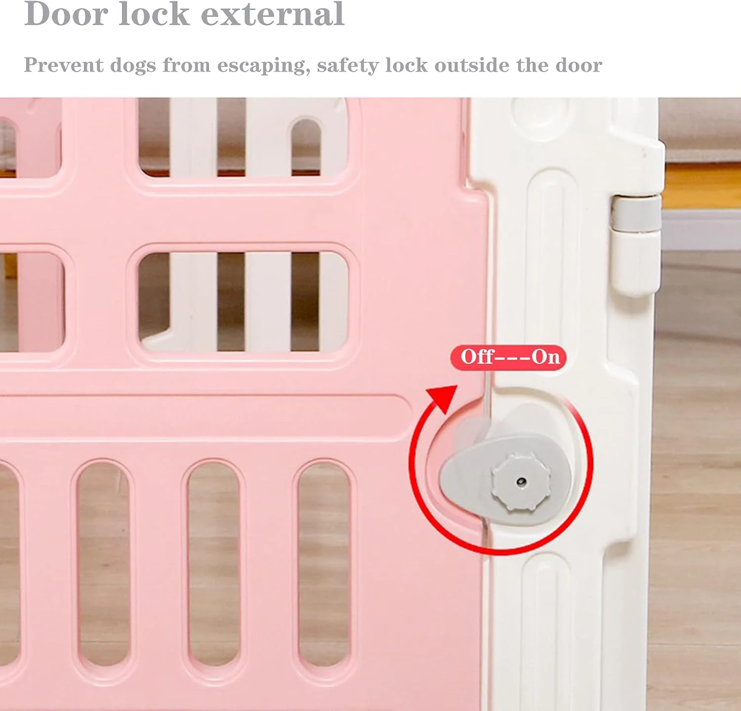 محوطه بازی حیوانات خانگی BaiBnn با درب، قفس حیوانات کوچک DIY برای استفاده در داخل و خارج از منزل، حصار حیاط پلاستیکی قابل حمل برای توله سگ، بچه گربه، خوکچه هندی، خرگوش، لاک پشت، همستر (اندازه: 165 * 165 * 60 سانتی متر)