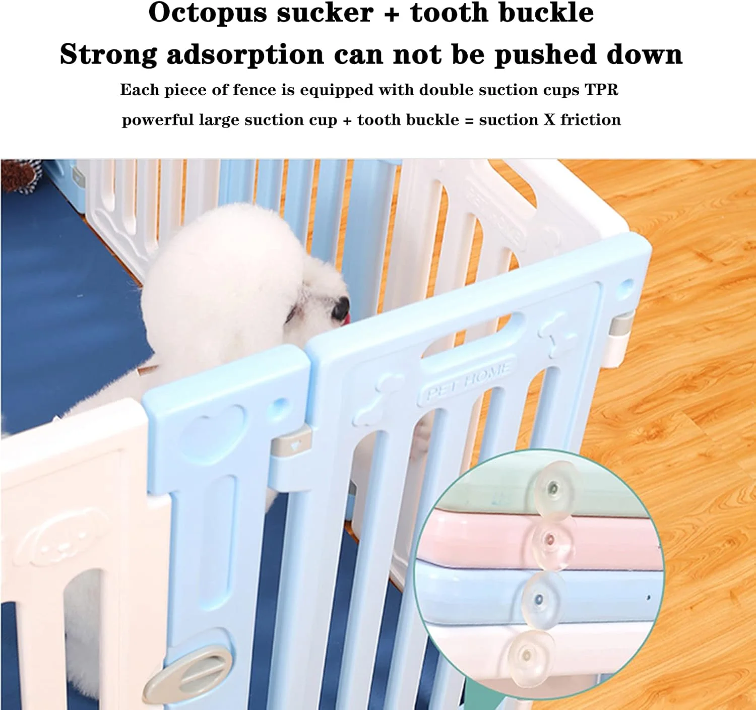 محوطه بازی حیوانات خانگی BaiBnn، قفس حیوانات کوچک با درب، حصار حیوانات خانگی DIY داخلی/خارجی برای توله سگ، خرگوش، بچه گربه (سایز: 20+1)