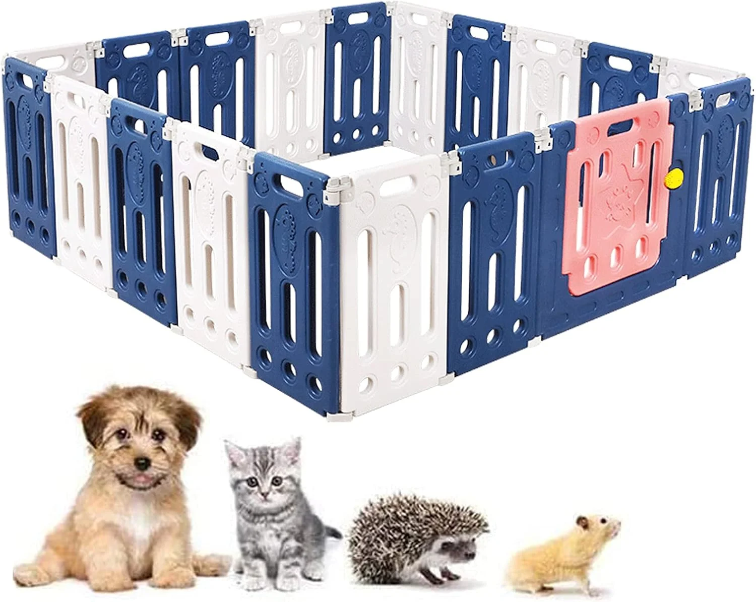 محوطه بازی حیوانات کوچک BaiBnn، قفس سگ، محوطه تمرین DIY، باکس، لانه برای حیوانات کوچک، خرگوش، توله سگ و خوکچه هندی (اندازه: 132 * 132 * 60 سانتی متر)