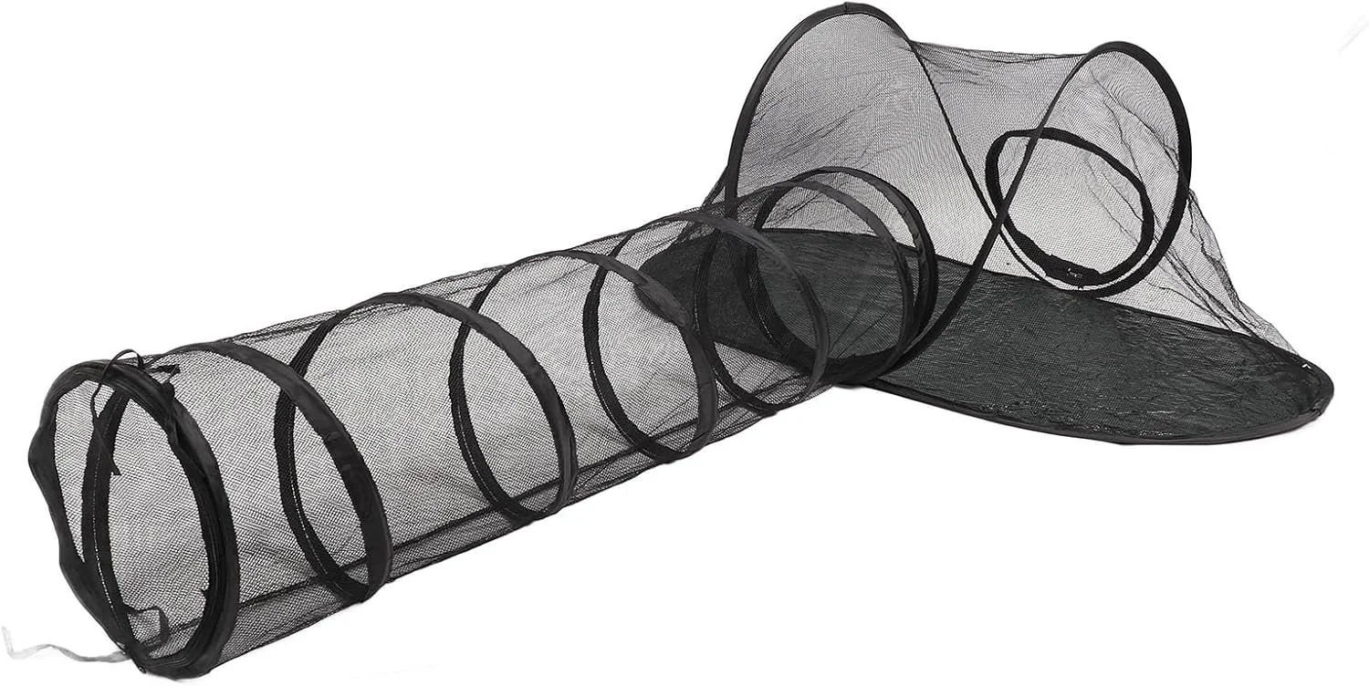 چادر گربه فضای باز Asixxsix، چادر تاشو و قابل تنفس برای حیوانات خانگی، پارک بازی حیوانات خانگی با تونل، خانه بازی قابل حمل گربه، بازی قابل حمل برای حیوانات کوچک