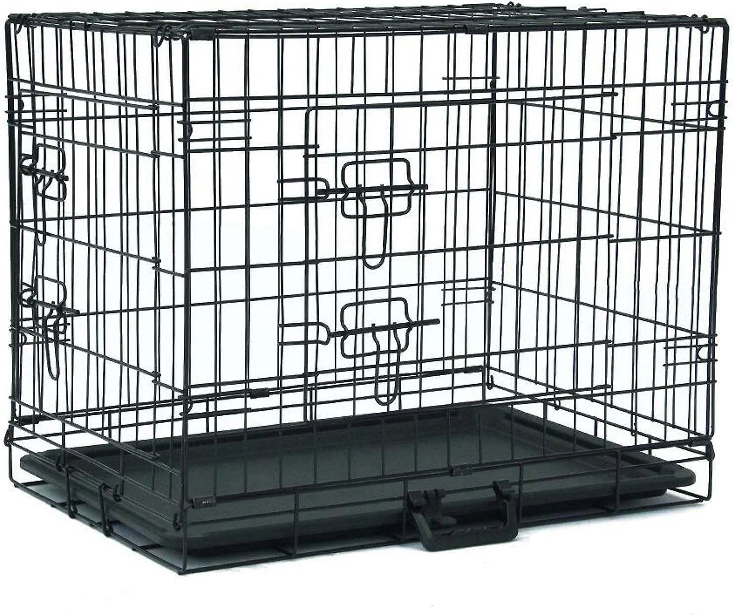 کیج حمل و نقل تاشو فلزی بزرگ سگ، توله سگ و گربه AVC Designs (بزرگ)