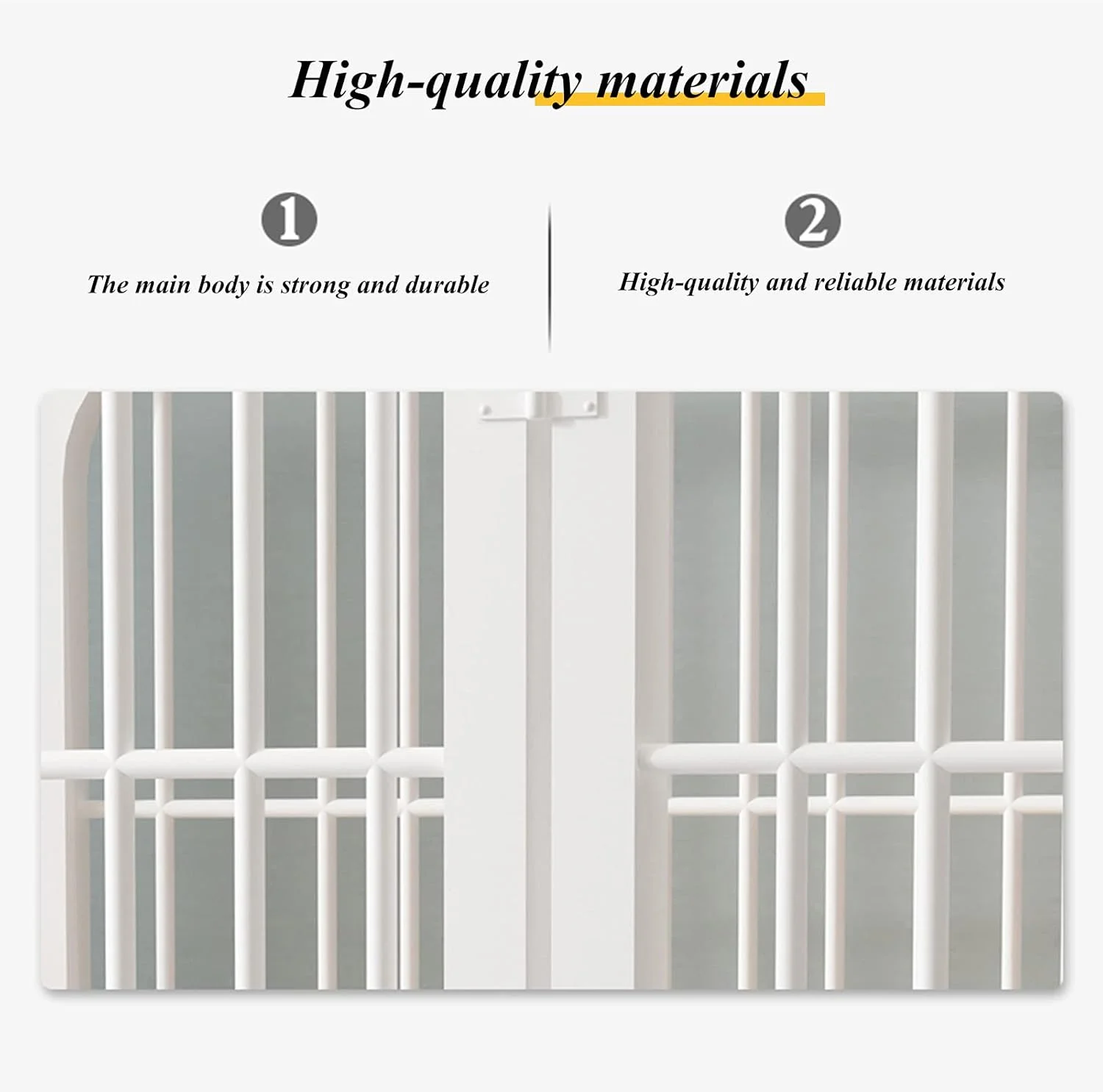 محوطه بازی تاشو سگ و توله سگ بای‌بی‌ان ان، مناسب برای سگ، گربه، توله سگ، دارای درب قفل‌دار، فلزی و قابل حمل، مناسب برای تمرین سگ، گربه، خرگوش، قابل استفاده در داخل و خارج از خانه (سایز: 180 * 90 * 100 سانتی متر)