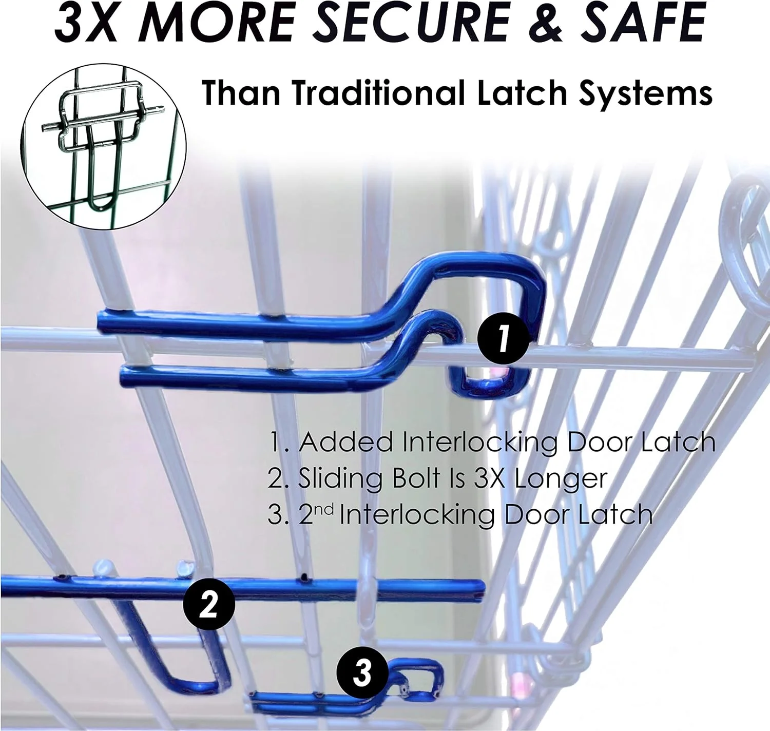 محفظه تاشو 24 اینچی سگ، مناسب فضای باز، خانه و باغ، دارای دو درب و رنگ های متنوع