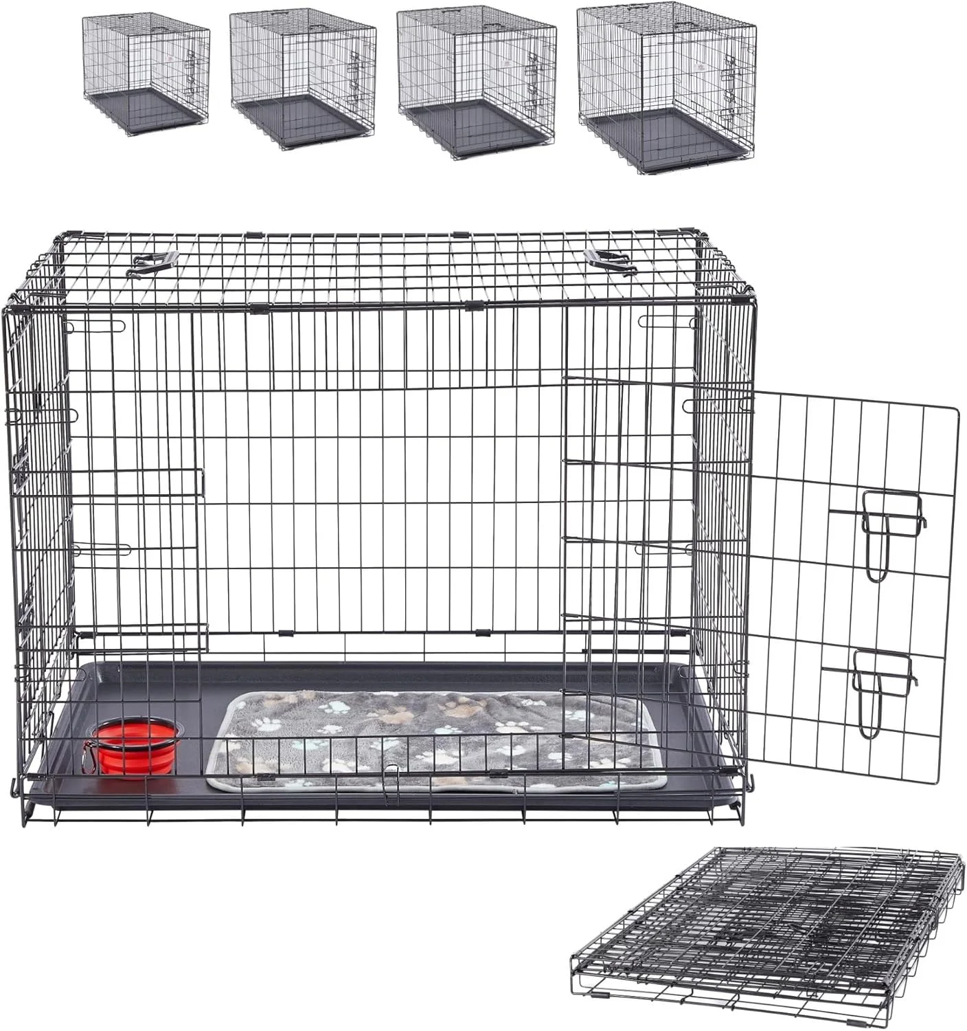 قفس سگ آرِبوس 77.5 x 53 x 59 سانتی متر | باکس حمل سگ تاشو مناسب خودرو | باکس سگ تاشو | باکس حمل سگ با 2 درب | قفس سگ برای منزل به همراه پتو نرم و کاسه | مشکی سایز M قفس سگ آرِبوس 77.5 x 53 x 59 سانتی متر | باکس حمل سگ تاشو مناسب خودرو | باکس سگ تاشو | باکس حمل سگ با 2 درب | قفس سگ برای منزل به همراه پتو نرم و کاسه | مشکی سایز M