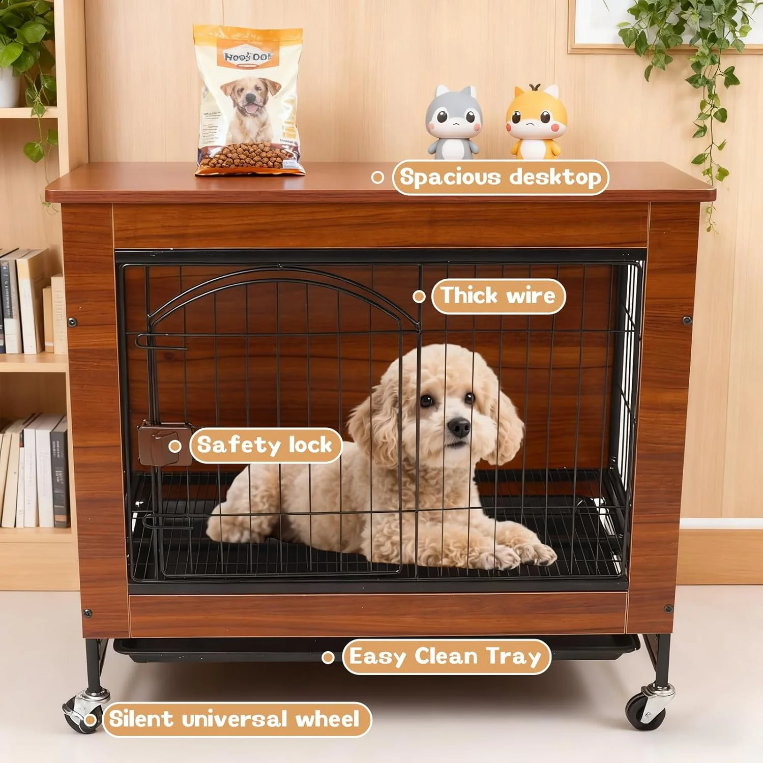 باکس چوبی سگ Arkyomi برای خانه، قفس سگ XXL، مبلمان قفس سگ داخلی با چرخ، باکس سگ با قرقره برای سگ های بزرگ، باکس بزرگ سگ باکس چوبی سگ Arkyomi برای خانه، قفس سگ XXL، مبلمان قفس سگ داخلی با چرخ، باکس سگ با قرقره برای سگ های بزرگ، باکس بزرگ سگ