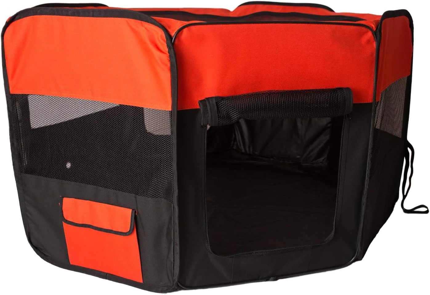 محوطه بازی قابل حمل حیوانات خانگی آرماکات مدل PP002R-XL، ترکیب مشکی و قرمز، سایز خیلی بزرگ