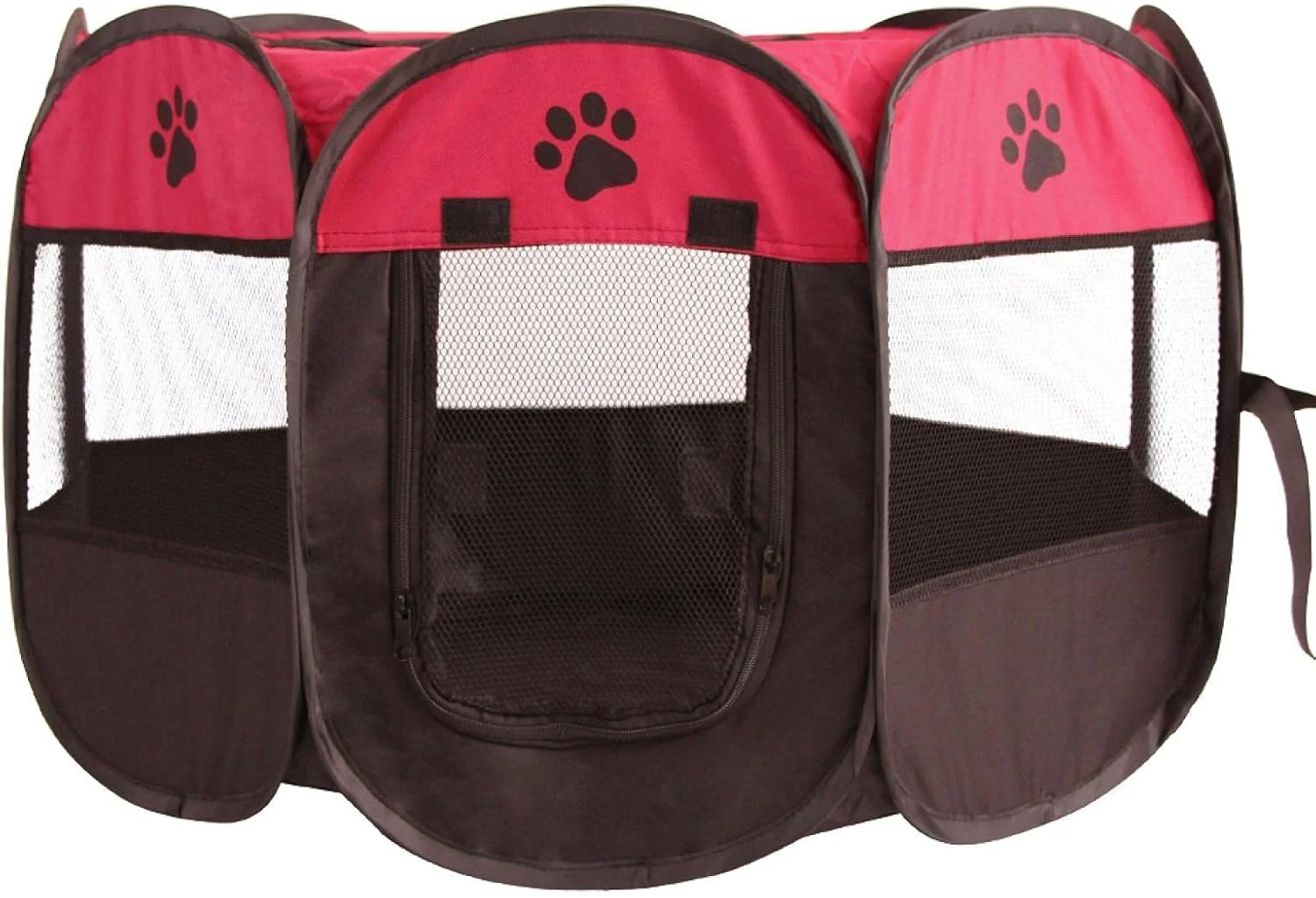 چادر حیوانات خانگی AOOF، حصار هشت ضلعی، پارچه آکسفورد، مناسب فضای باز، لانه گربه، قفس تاشو سگ، تمیز کردن آسان، زرشکی-مشکی متوسط چادر حیوانات خانگی AOOF، حصار هشت ضلعی، پارچه آکسفورد، مناسب فضای باز، لانه گربه، قفس تاشو سگ، تمیز کردن آسان، زرشکی-مشکی متوسط