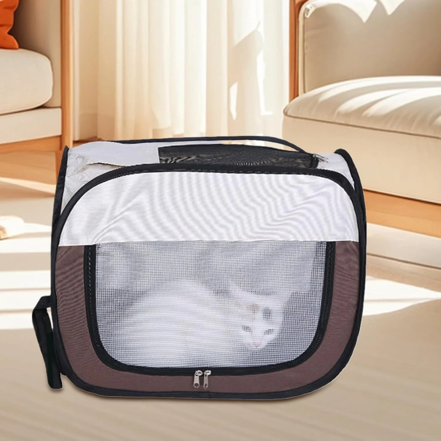 باکس خشک کن گربه، قفس و اتاق خشک کن گربه | لوازم جانبی ضد ریزش مو برای نظافت حیوانات خانگی برای مسافرت، خانه، داخل و خارج از منزل، تعطیلات