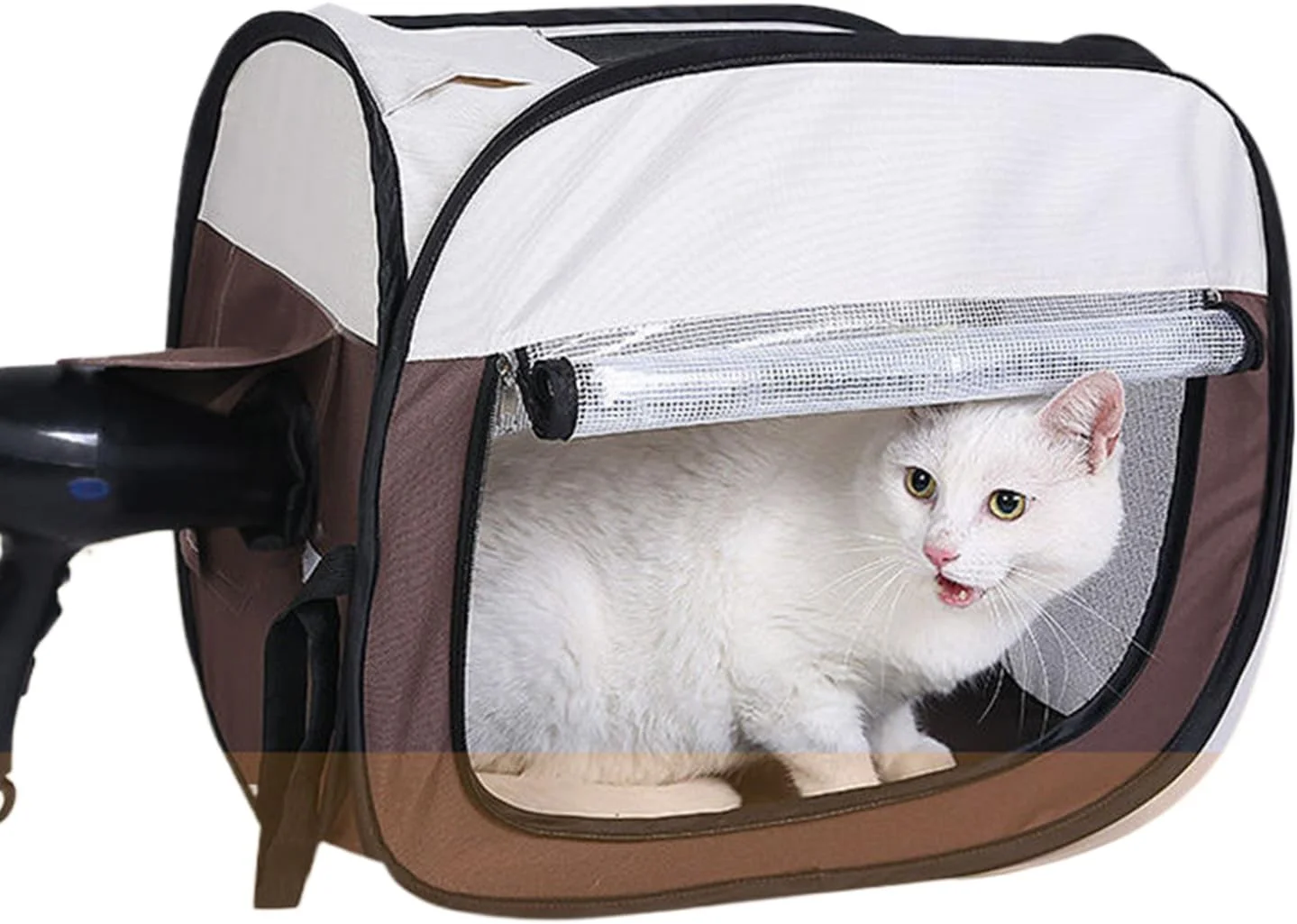 باکس خشک کن حیوانات خانگی | قفس خشک کن برای گربه ها و سگ ها، لوازم جانبی ضد پرواز مو برای نظافت حیوانات خانگی برای مسافرت، خانه، داخل و خارج از منزل، تعطیلات