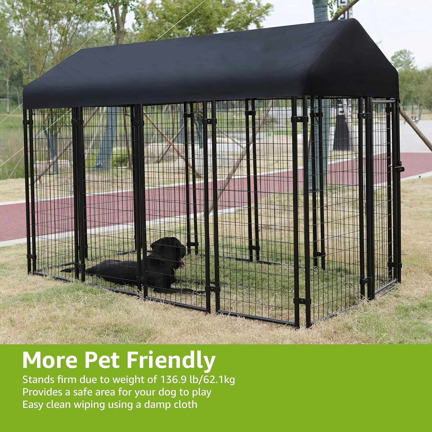 محفظه سیمی جوش داده شده مخصوص فضای باز آمازون بیسیکس، بزرگ (102x48x72 اینچ)