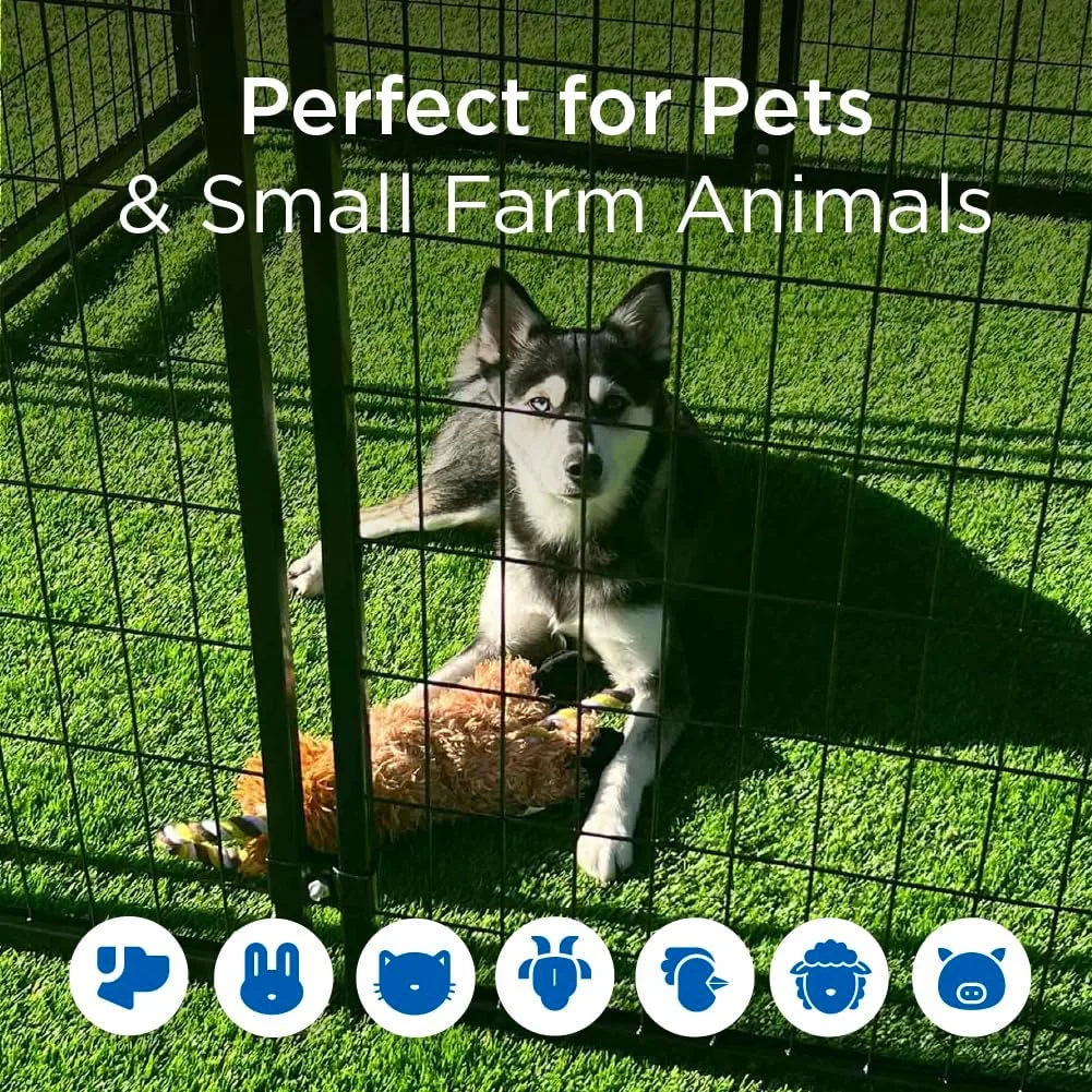 محوطه بازی سگ، قفس مرغ و خروس و خانه حیوانات خانگی ALEKO DK5X5X4SQ، ابعاد 1.5 در 1.5 در 1.2 متر، رنگ مشکی محوطه بازی سگ، قفس مرغ و خروس و خانه حیوانات خانگی ALEKO DK5X5X4SQ، ابعاد 1.5 در 1.5 در 1.2 متر، رنگ مشکی