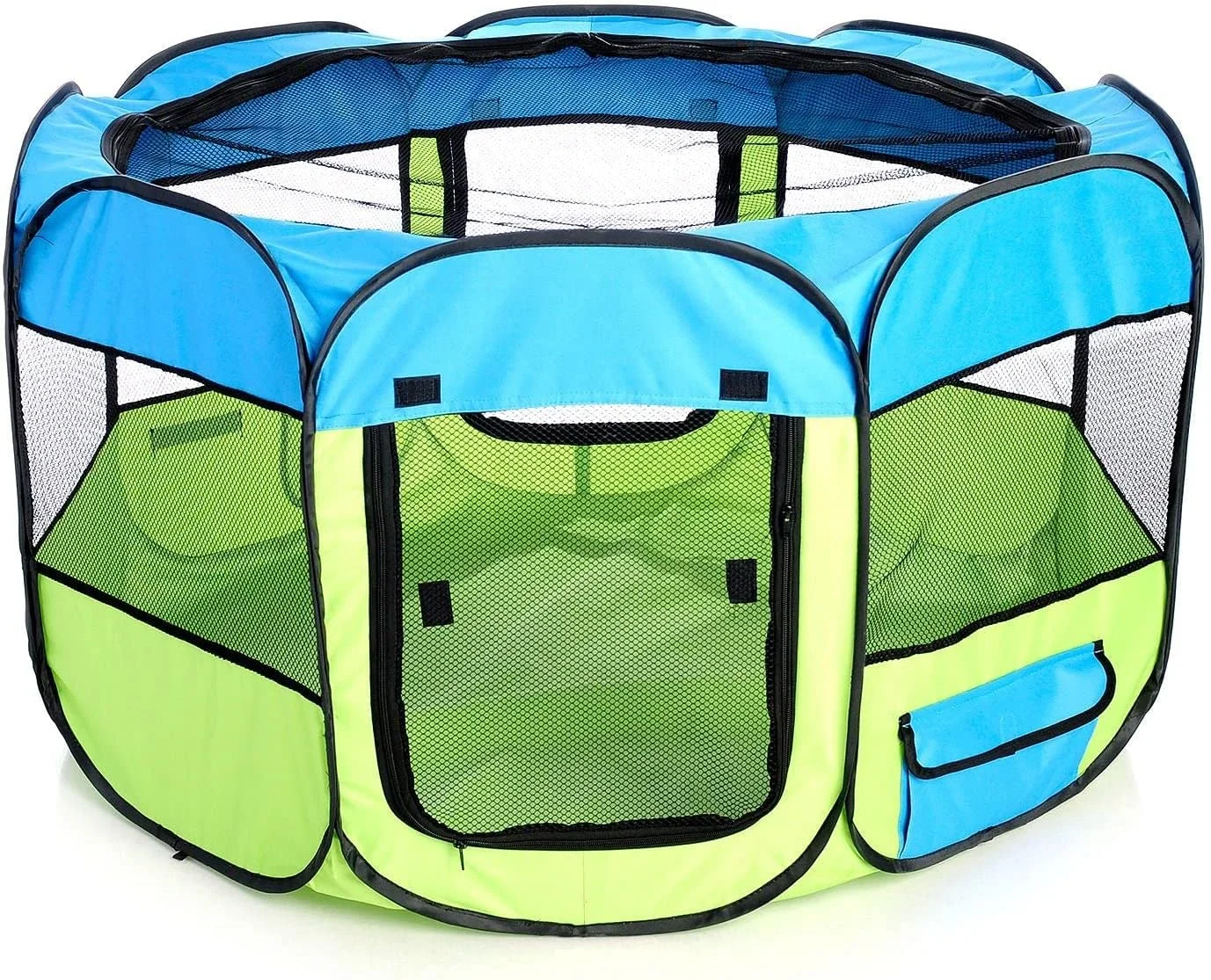 محوطه بازی سگ تاشو سبک وزن پت لایف 'All-Terrain'، سایز متوسط، آبی روشن و زرد روشن محوطه بازی سگ تاشو سبک وزن پت لایف 'All-Terrain'، سایز متوسط، آبی روشن و زرد روشن