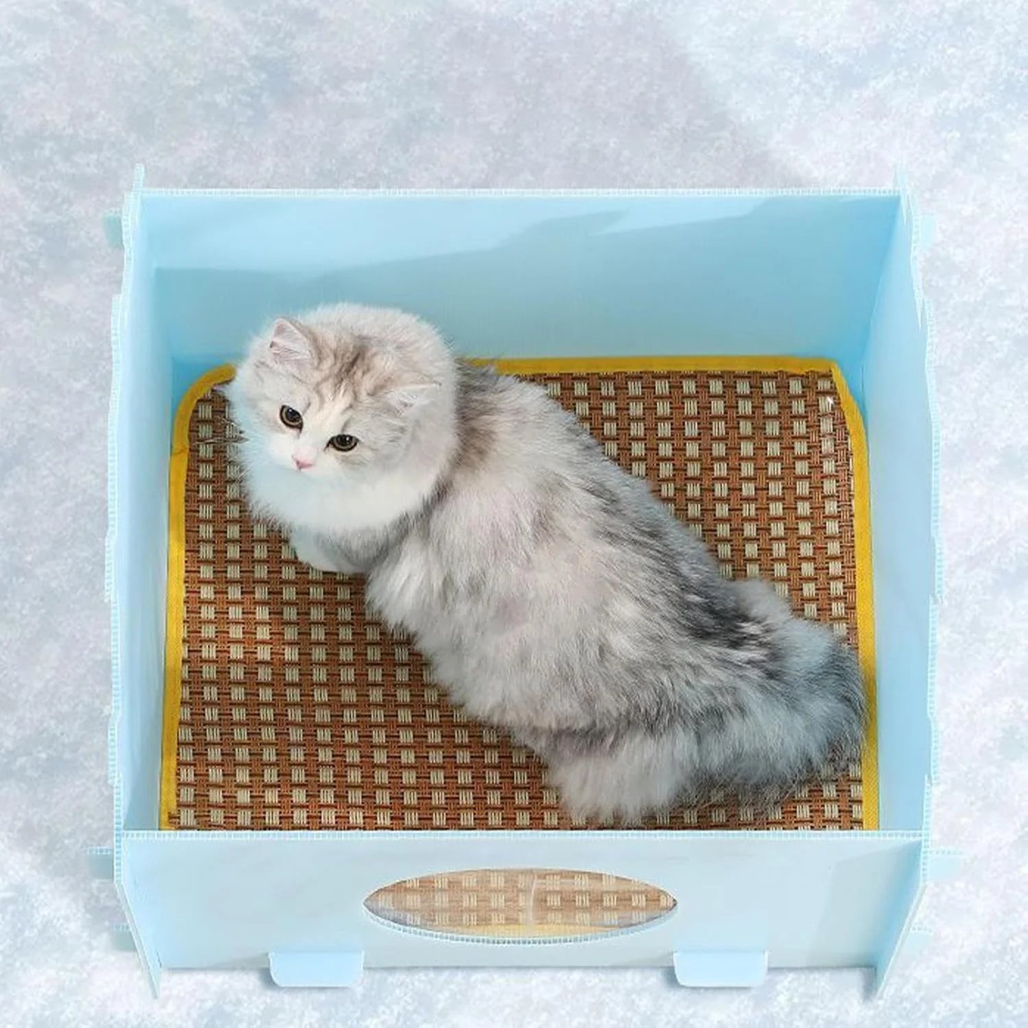 خانه گربه ای کولر دار، خانه گربه با بسته های یخ - لانه خواب سگ ضد آب برای اتاق خواب داخلی و خارجی، بالکن، اتاق نشیمن خانه گربه ای کولر دار، خانه گربه با بسته های یخ - لانه خواب سگ ضد آب برای اتاق خواب داخلی و خارجی، بالکن، اتاق نشیمن