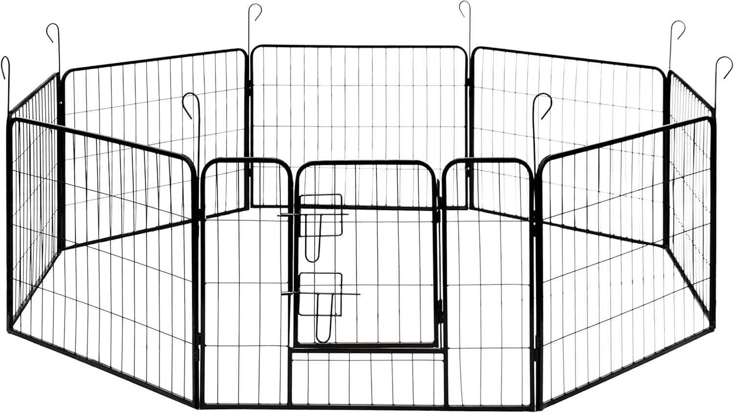 محوطه بازی سگ و حیوانات خانگی سنگین ALEKO DK24X32، قفس تمرین، حصار، 8 پنل، 80cm x 60cm محوطه بازی سگ و حیوانات خانگی سنگین ALEKO DK24X32، قفس تمرین، حصار، 8 پنل، 80cm x 60cm