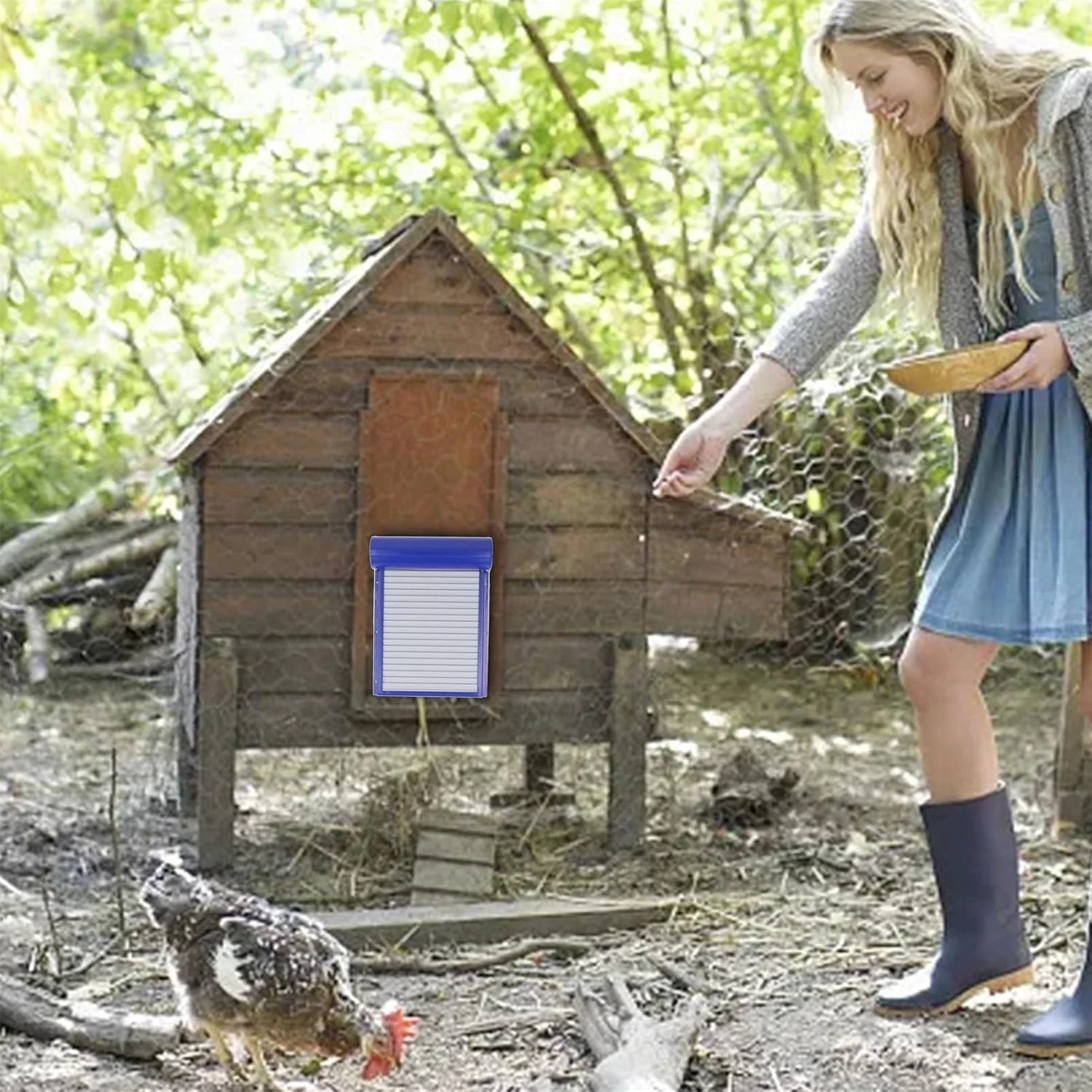 درب قابل تنظیم لانه مرغ، درب لانه مرغ زمان دار با حالت دستی برای مزرعه درب قابل تنظیم لانه مرغ، درب لانه مرغ زمان دار با حالت دستی برای مزرعه