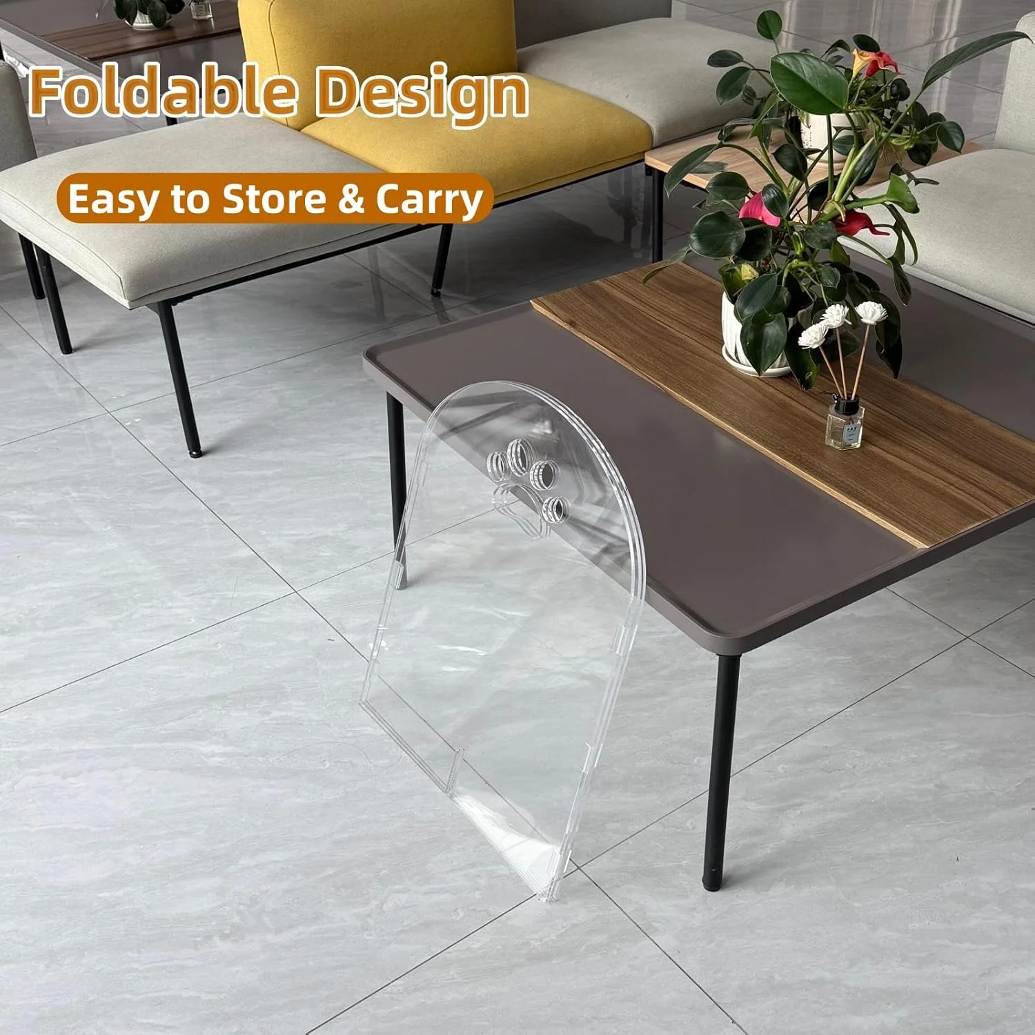 دروازه سگ اکریلیک ضخیم شده، حصار حیوانات خانگی شفاف، تاشو و مستقل، مانع داخلی برای توله سگ ها و بچه گربه ها (6 پنل - 120 اینچ عرض x 24 اینچ ارتفاع) دروازه سگ اکریلیک ضخیم شده، حصار حیوانات خانگی شفاف، تاشو و مستقل، مانع داخلی برای توله سگ ها و بچه گربه ها (6 پنل - 120 اینچ عرض x 24 اینچ ارتفاع)