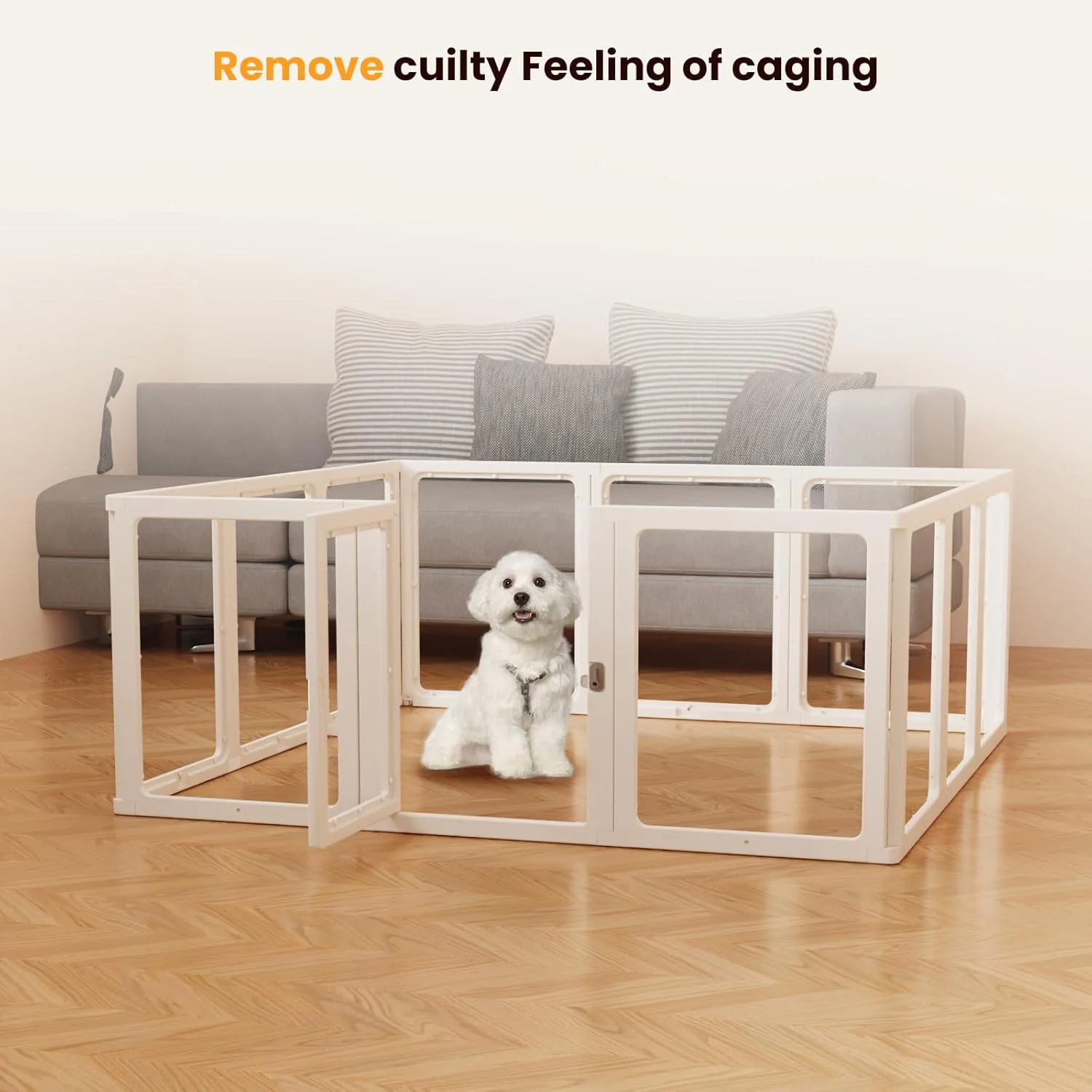 محوطه بازی سگ پلاستیکی اکریلیک شفاف، ارتفاع 60 سانتیمتر، 12 تکه، مناسب فضای داخلی و خارجی، دروازههای شفاف برای حیوانات خانگی، گربه، خرگوش، راسو محوطه بازی سگ پلاستیکی اکریلیک شفاف، ارتفاع 60 سانتیمتر، 12 تکه، مناسب فضای داخلی و خارجی، دروازههای شفاف برای حیوانات خانگی، گربه، خرگوش، راسو