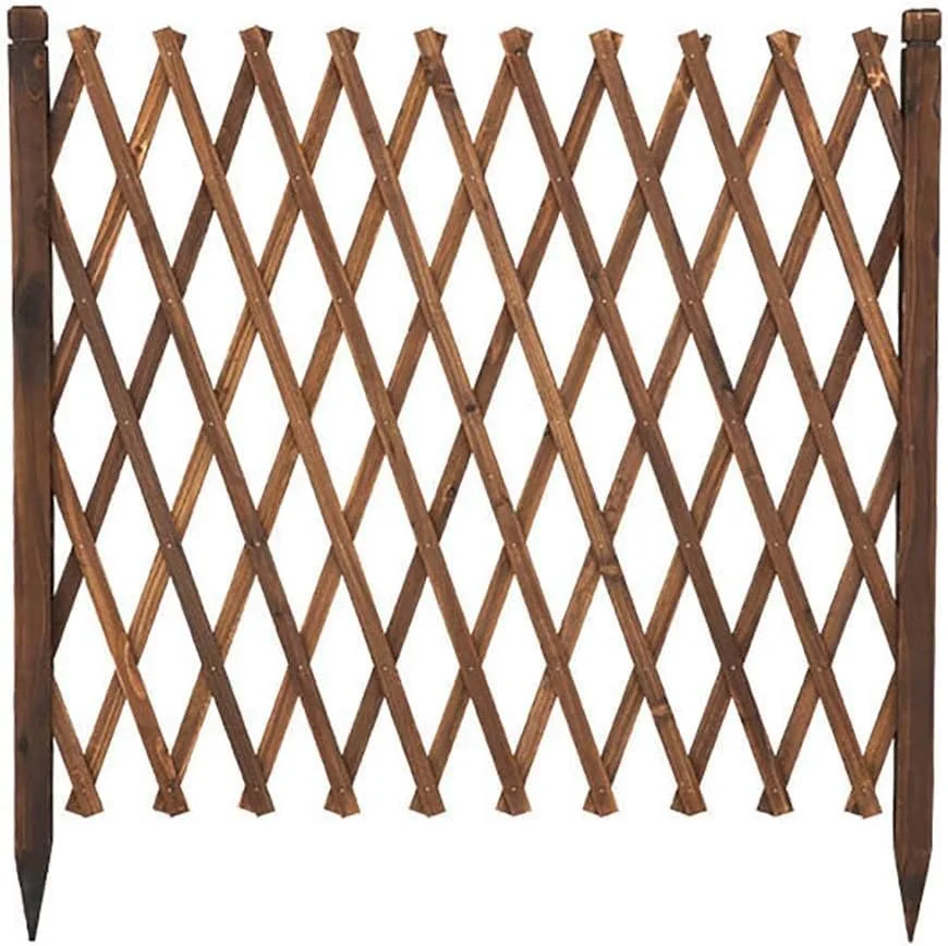 حصار باغچه، حصار چوبی، حصار باغ بیرونی، نرده تلسکوپی، تزئین توری، حصار حیوانات خانگی، درب مانع (اندازه: 80 × 180 سانتی متر) جمع شونده (اندازه: 140 * 50 سانتی متر)