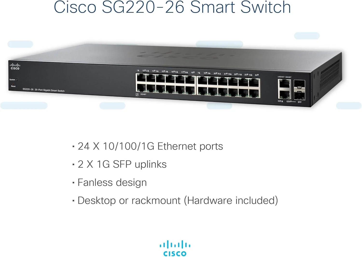 سوئیچ 26 پورت سیسکو SG220-26 سوئیچ 26 پورت سیسکو SG220-26