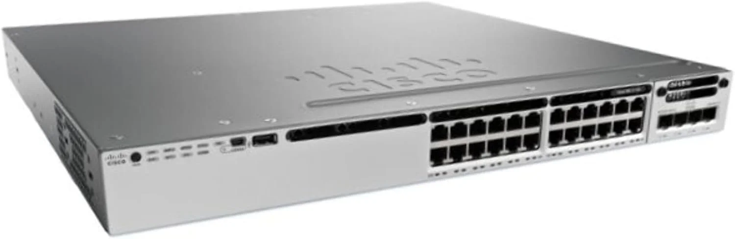 سوییچ سیسکو WS-C3850-24T-E Catalyst 3850 با 24 پورت دیتا