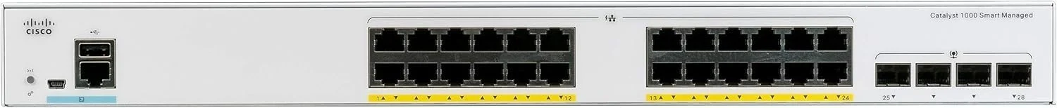 سوییچ شبکه سیسکو CATALYST 1000 24 پورت GE POE 4 X 10G S