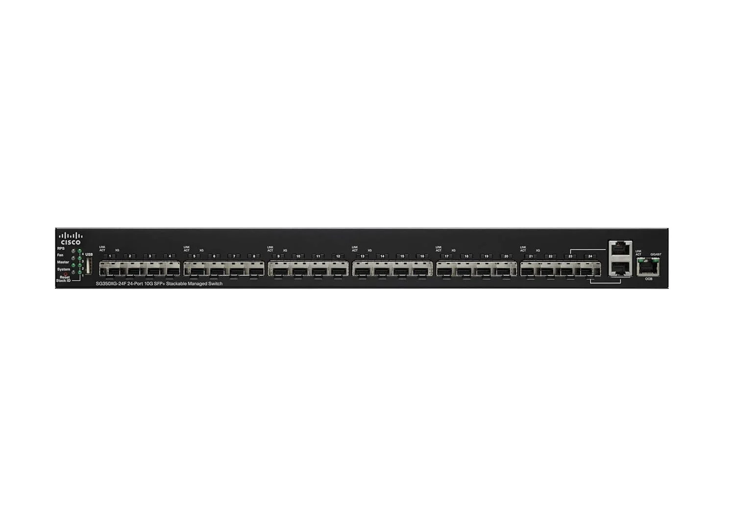 سوئیچ استک‌شدنی 12 پورت 10GBASE-T سیسکو SG350XG-2F10