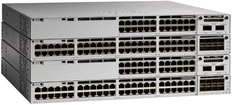 سوییچ شبکه سیسکو Catalyst C9300X-12Y-A، مدیریتی L3، اترنت 2.5G (100/1000/2500)، خاکستری