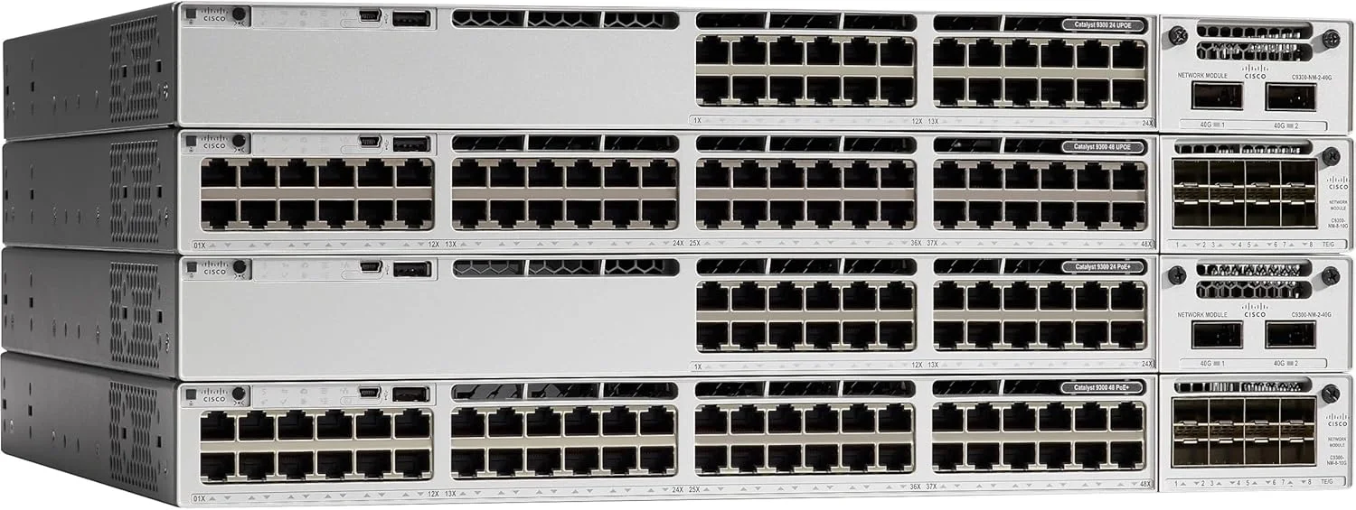 سوئیچ سری Cisco Catalyst 9300 - دارای 24 پورت فقط دیتا (Network Advantage)