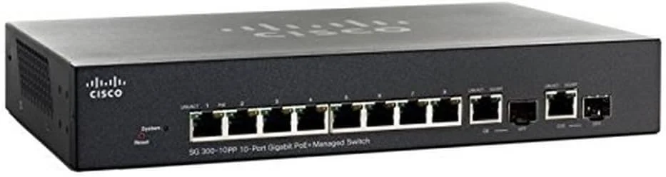 سوئیچ مدیریتی 10 پورت گیگابیتی PoE+ سیسکو SG300-10PP-K9-NA