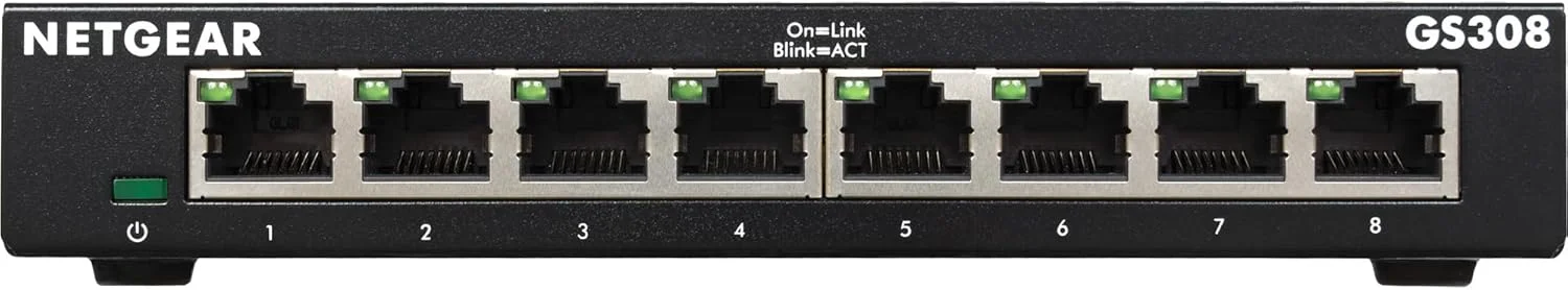 سوئیچ نت گیر GS308، سوئیچ 8 پورت گیگابیتی اترنت غیر مدیریتی سوئیچ نت گیر GS308، سوئیچ 8 پورت گیگابیتی اترنت غیر مدیریتی