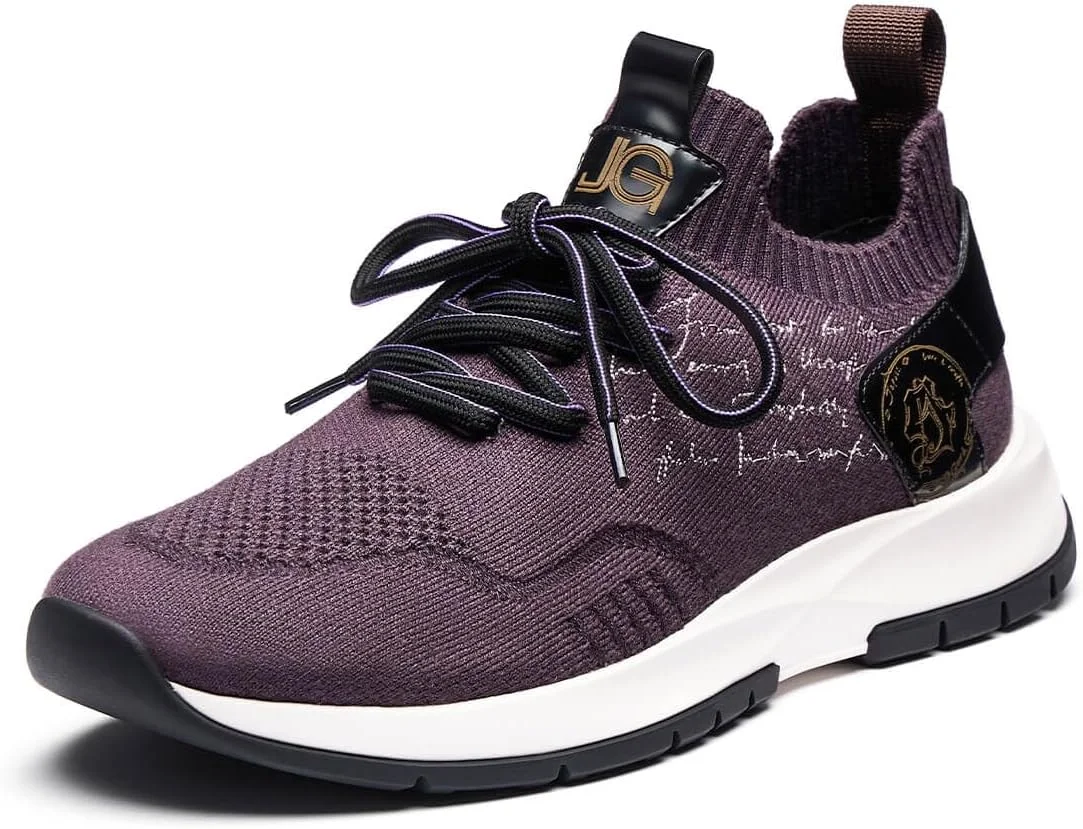 کفش کتانی مردانه چرم و بافت پشمی Jepsen Gord، کفش های مجلسی سبک وزن، تنفس پذیر، راحت، مناسب تنیس، پیاده روی و محیط کار