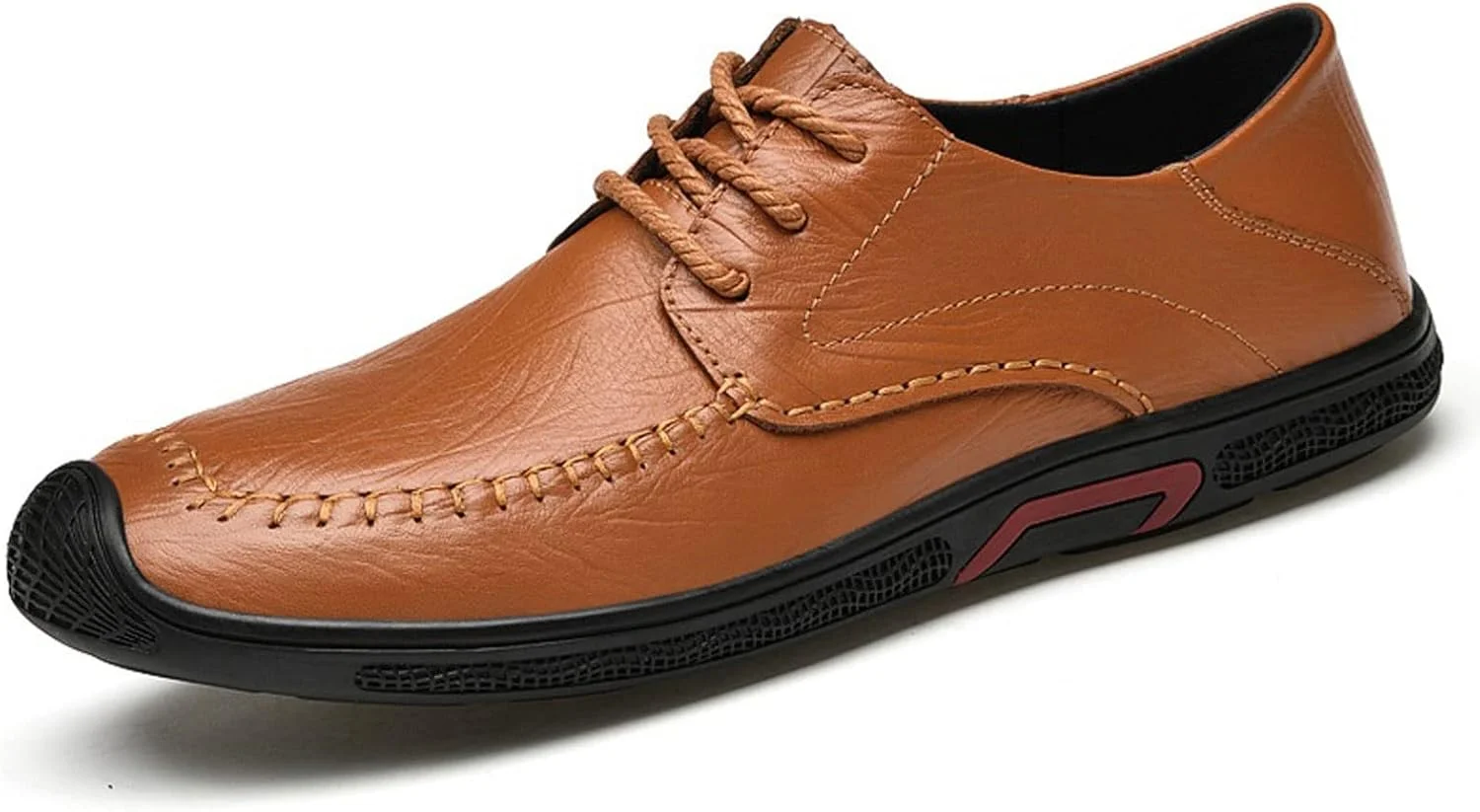 کفش های تابستانی مردانه HODORE، کفش های غیر رسمی مردانه، کتانی های مد روز مردانه، کفش های چرمی مردانه برای تجارت، کفش های راحت مردانه (رنگ: قهوه ای، سایز: 9.5-US)