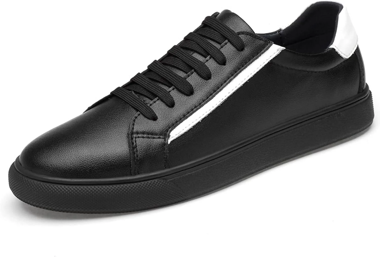 کفش های مردانه تابستانی HODORE، کفش های تخت غیر رسمی مردانه، کفش های کتانی سفید راحت، کفش های مردانه بهاره، کفش پیاده روی ضد لغزش (رنگ: Hortel، سایز: 8-US)