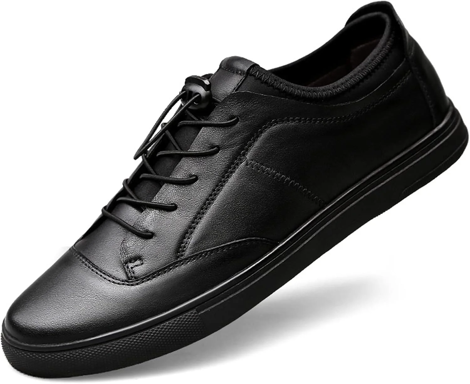 کفش های مردانه تابستانی HODORE، کفش های آکسفورد مردانه راحت، کفش های مردانه غیر رسمی، کفش های مردانه چرم جیر، کفش های کتانی مد (رنگ: سفید، سایز: 8-US)